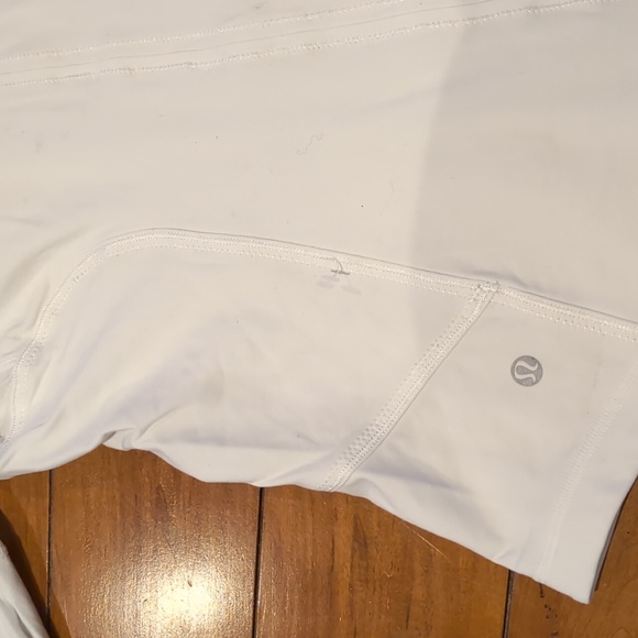 White Lululemon Size 6 Zipper Jacket - Picture 5 of 7
